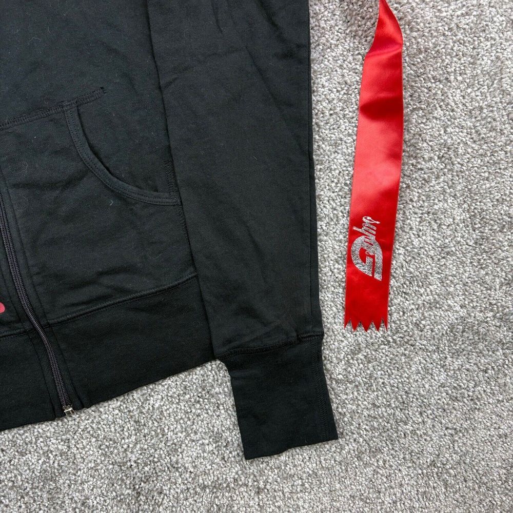 NWT Vintage Y2K Super G Hoodie Womens S Black Ready Action Hein Gericke Grunge - Picture 4 of 13